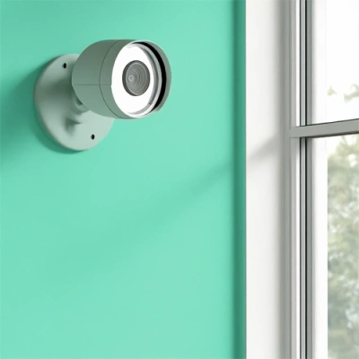 Greenville vivint camera facing a window